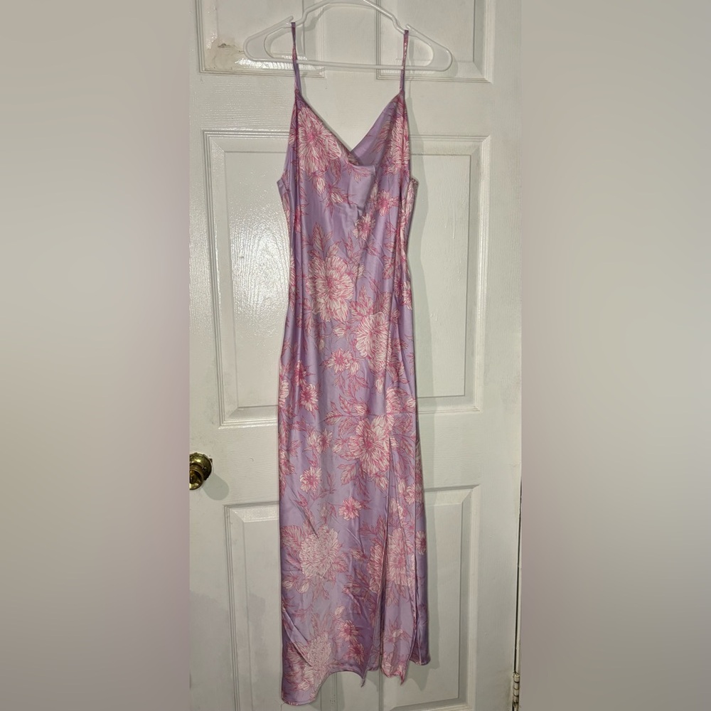 Paper Heart floral silk dress